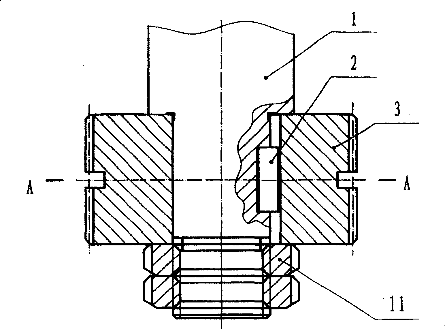 Axial fixing method for disc-like components mounting on axle