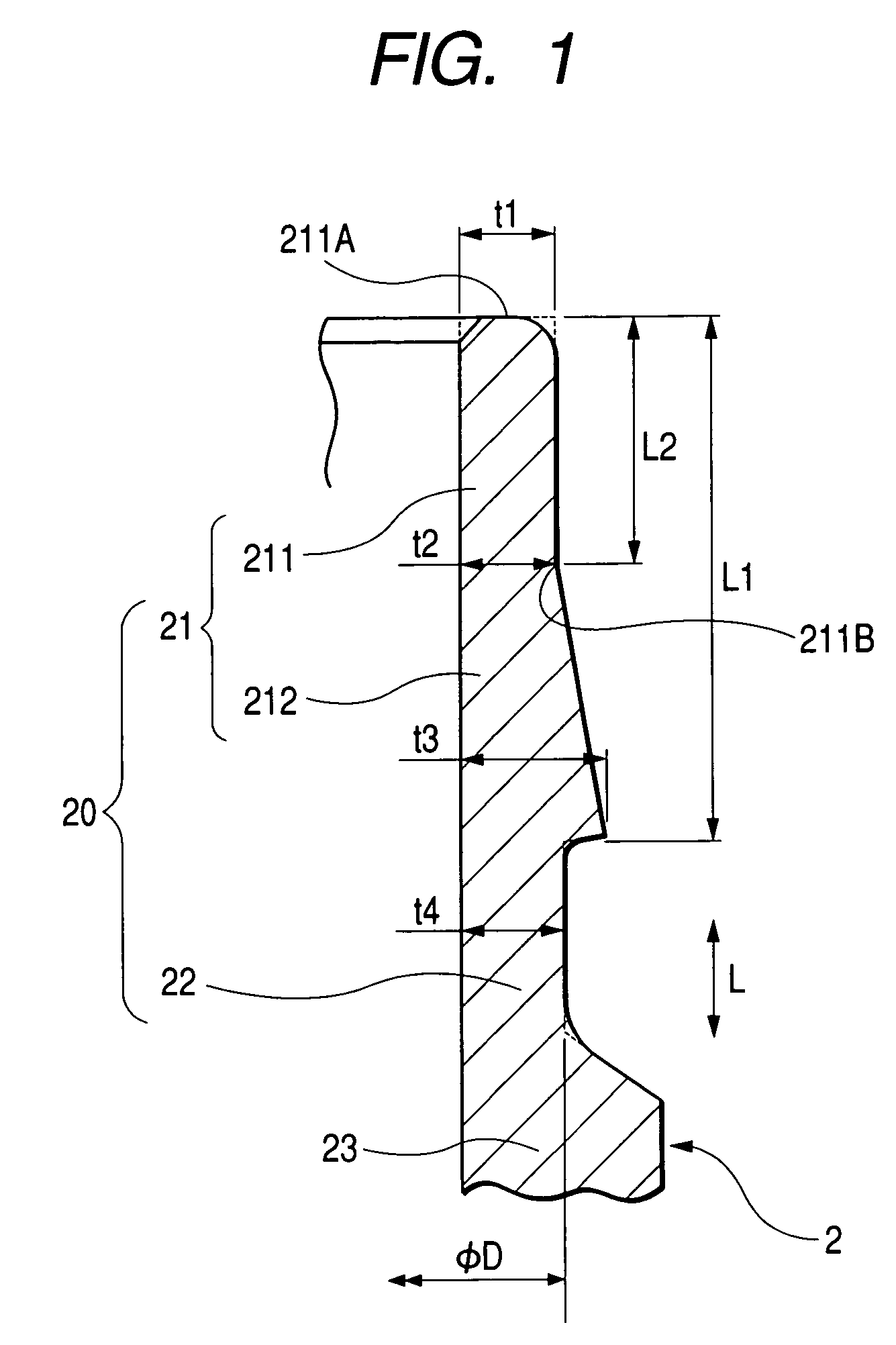 Structure of gas sensor ensuring high degree of gas-tight seal