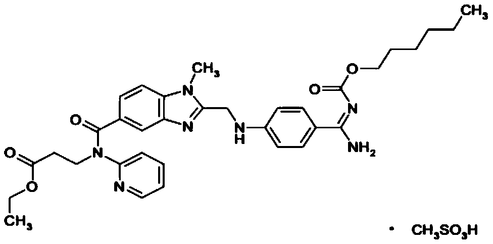 Dabigatran etexilate mesylate solid pharmaceutical preparation and preparation method thereof