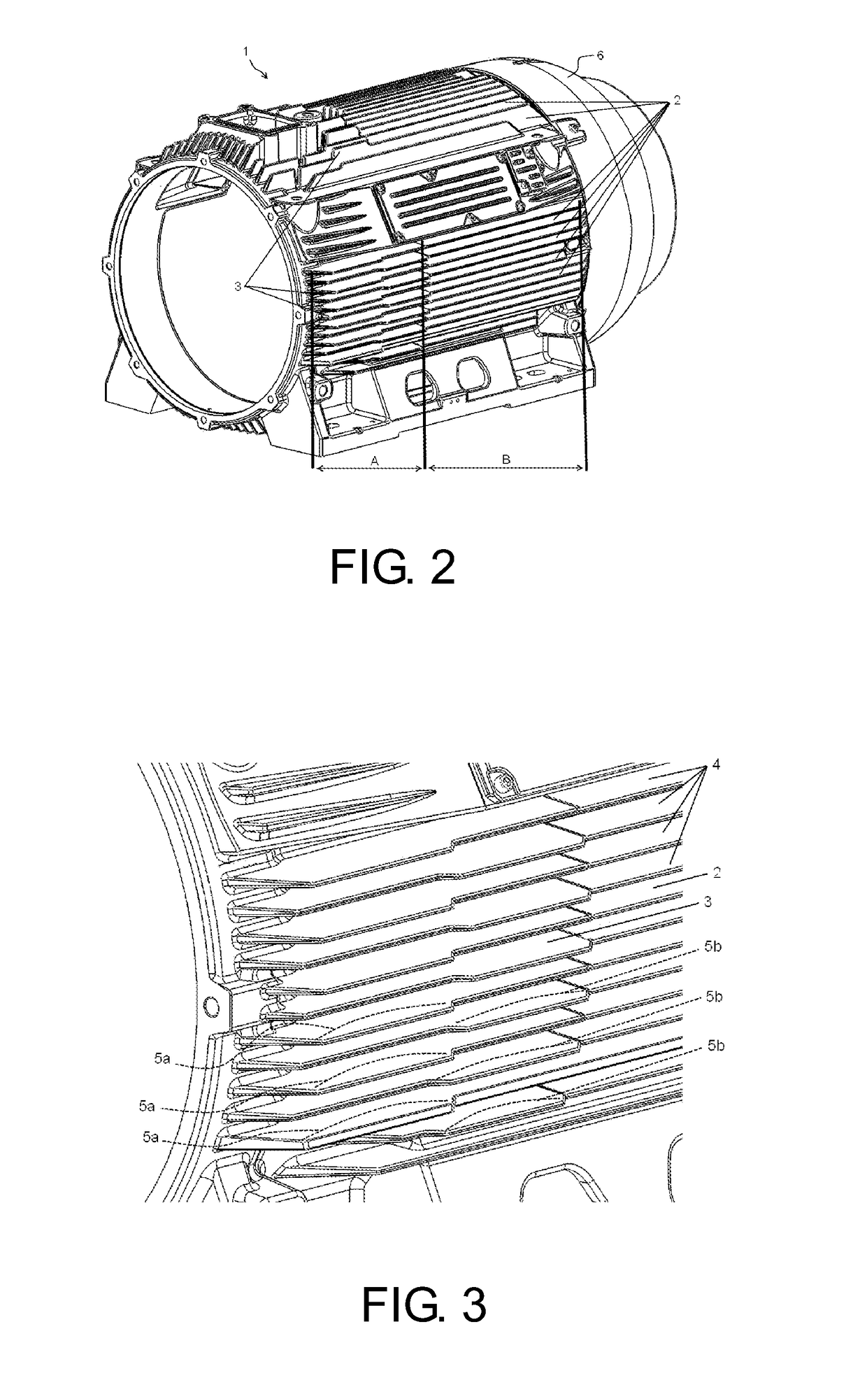 Heat exchange system for casings of rotary electric machines