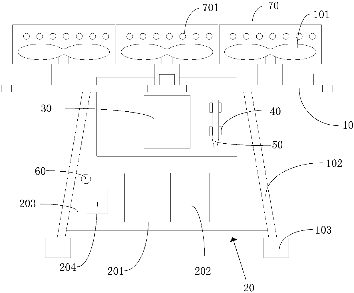 A full-automatic unmanned aerial vehicle express delivery system