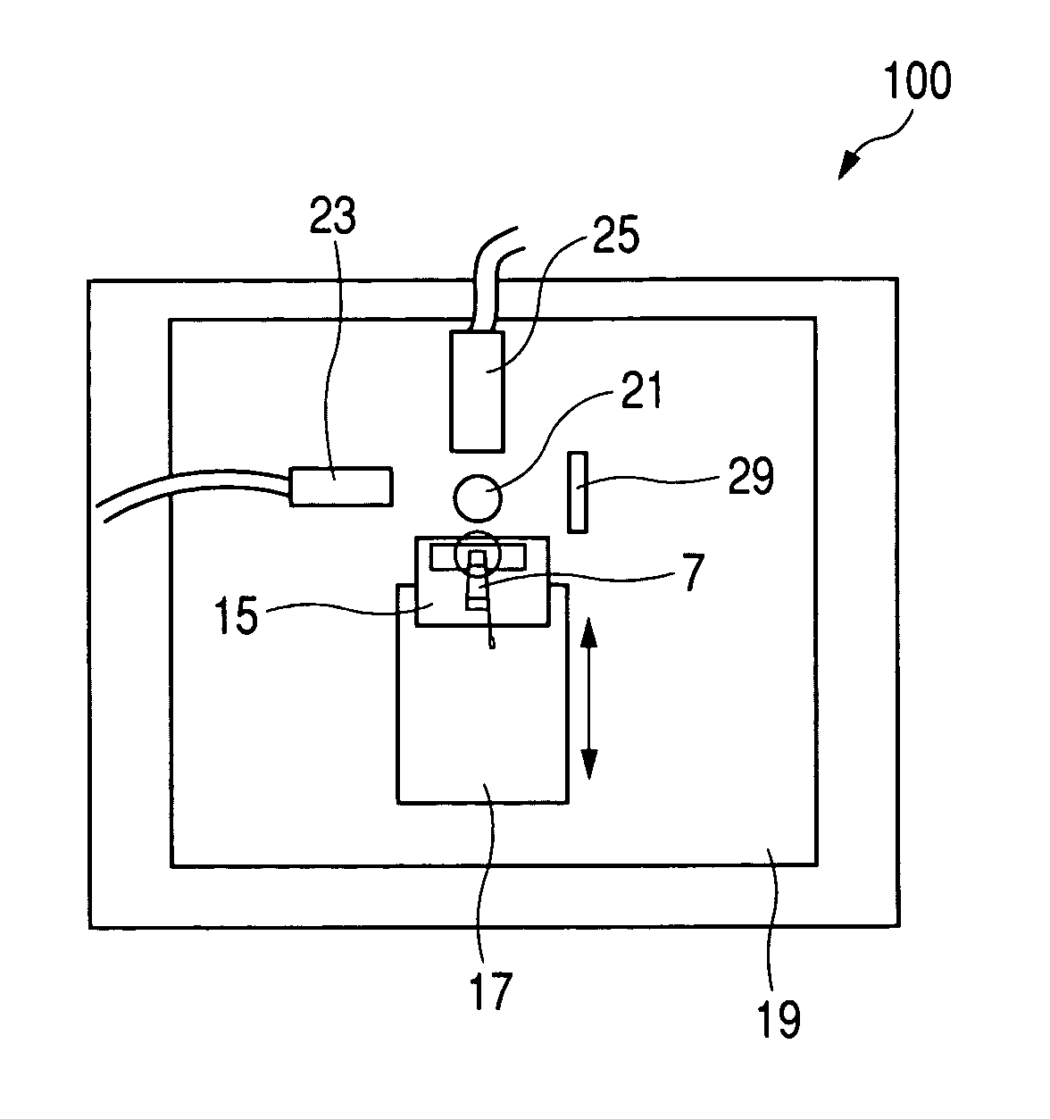 Apparatus for measuring slider mounting position in magnetic head, and magnetic head manufacturing system using the measurement apparatus