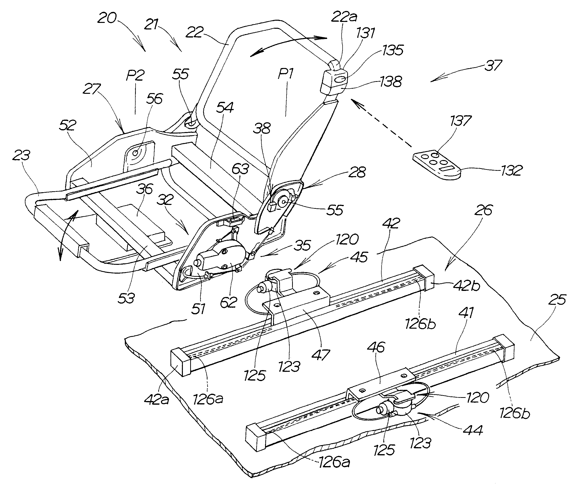 Folding seat apparatus for vehicle
