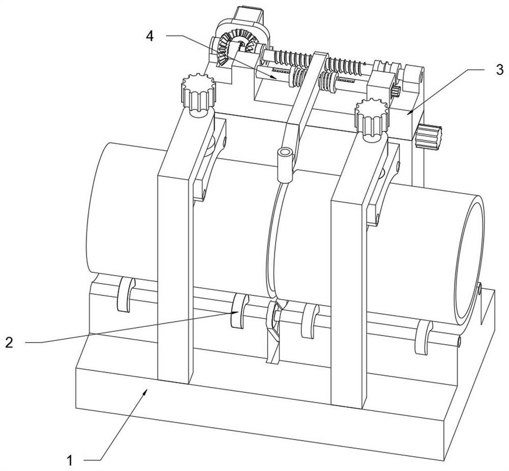 A support device for welding and assembling fitness equipment