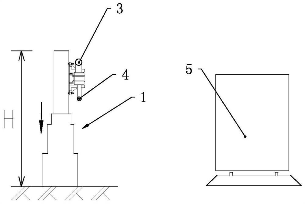 Lifting type mobile catenary supporting device, mobile catenary and operation method