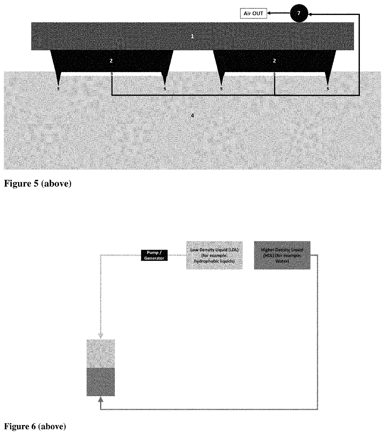 Low density fluid displacement to generate power