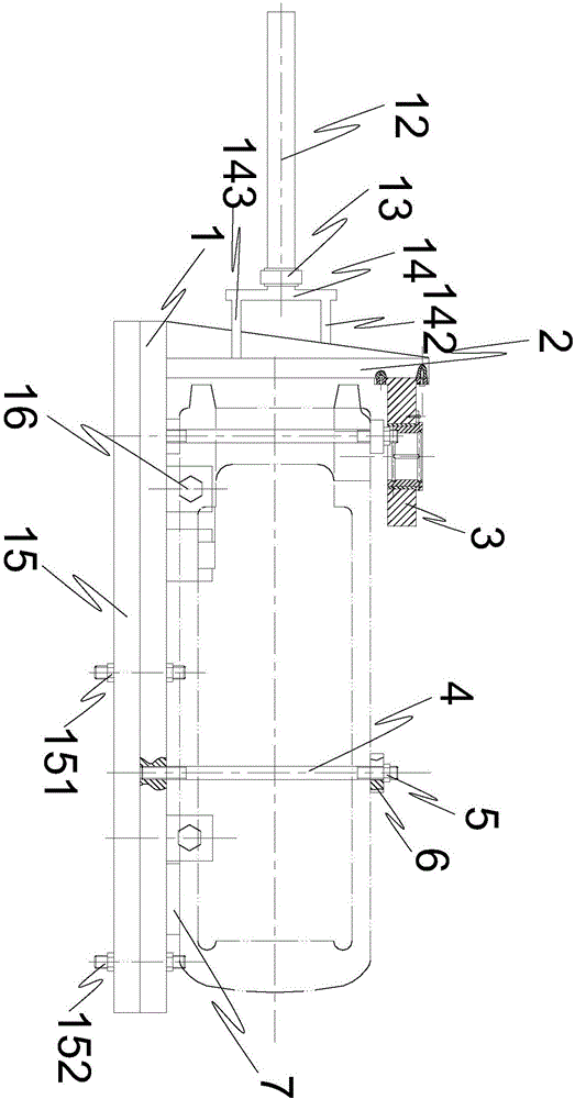 Coupler yoke tail inner bent corner machining rotating clamp