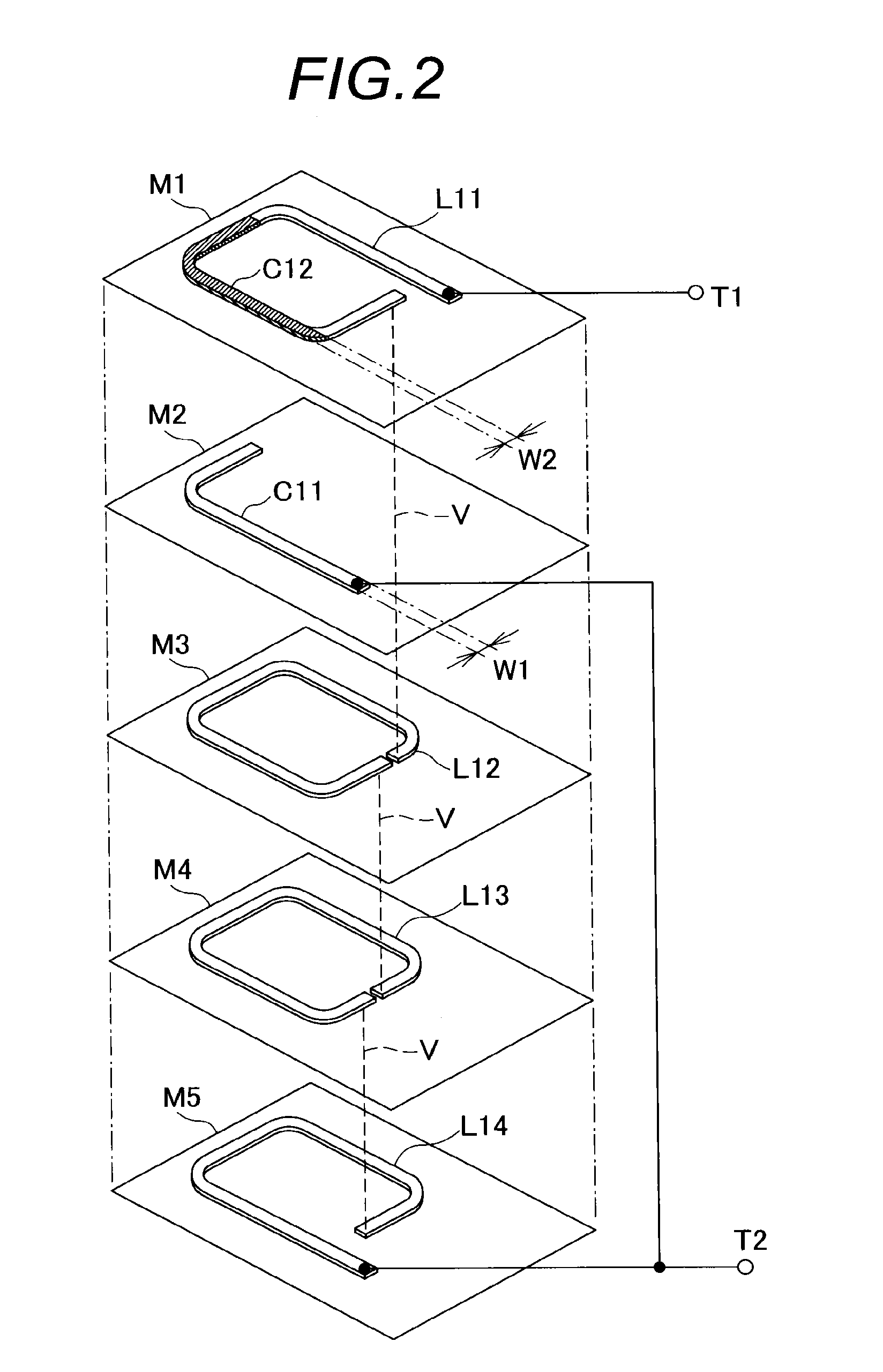 Laminated composite electronic device including coil and capacitor