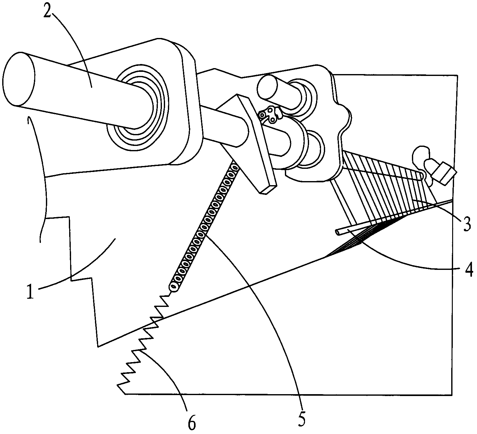 Tension adjusting mechanism of loom