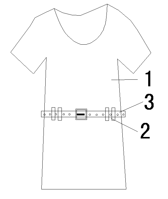 Short-sleeve shirt with waistband