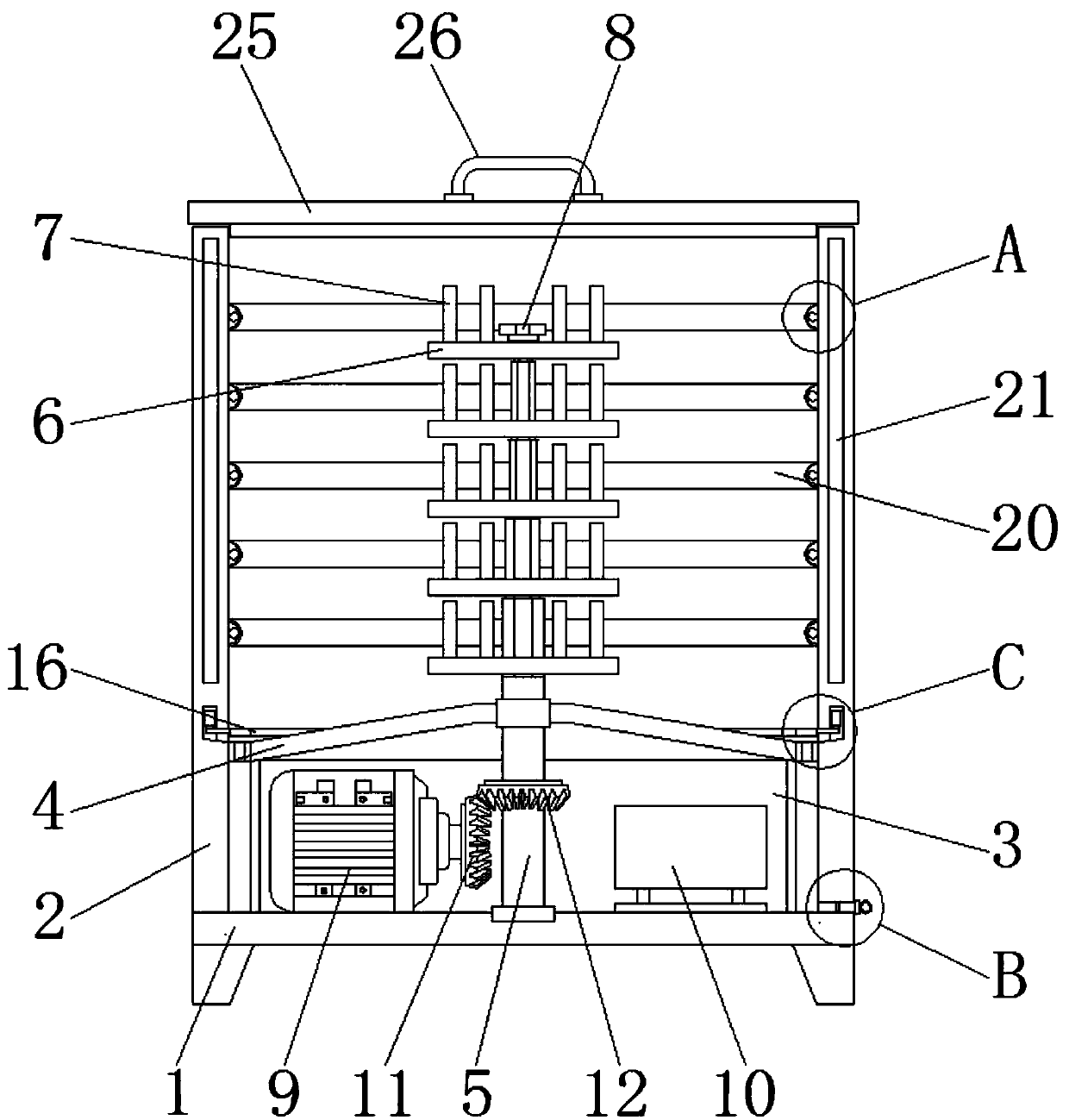 Drying unit for car flange production