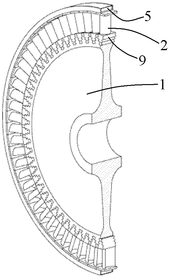 Fiber winding prestress turbine rotor