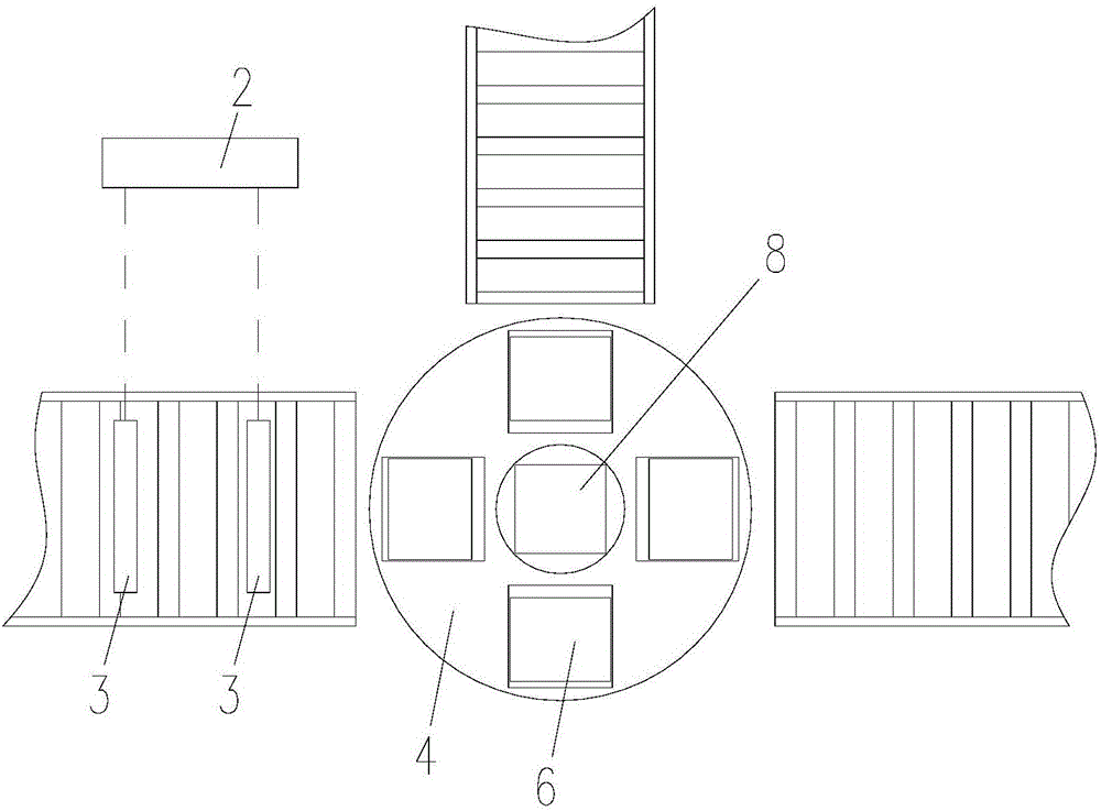 Automatic silicon slice separating device