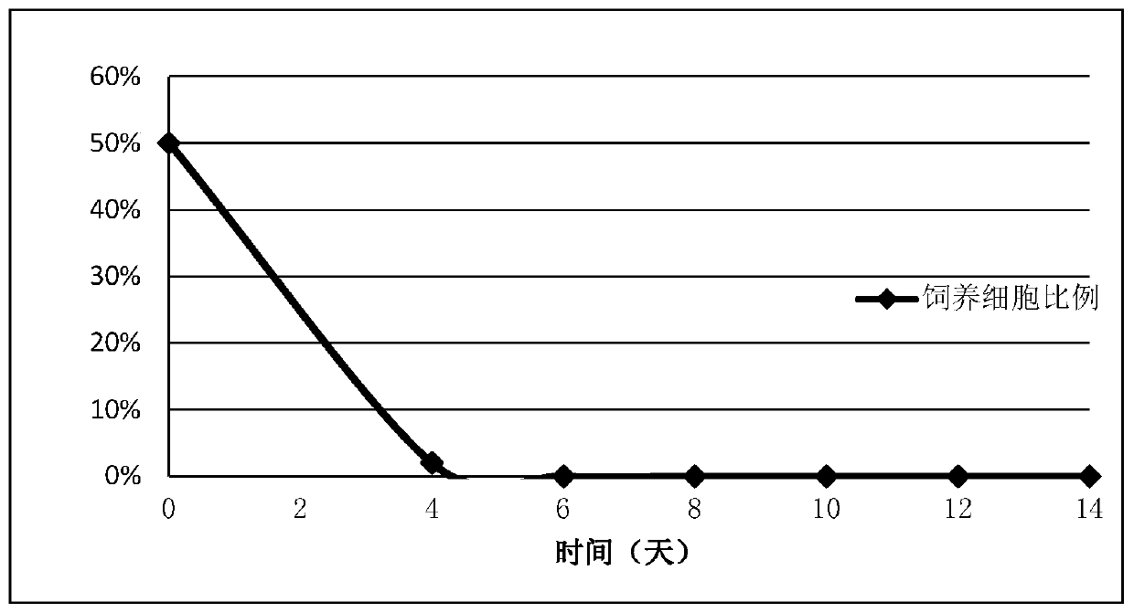 Treatment method for de-proliferation ability of feeder cells for NK cell culture