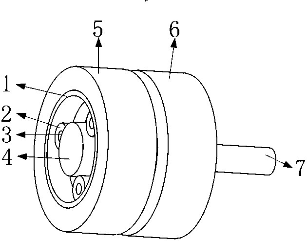 Friction limiting based stable type truck double-row wheel