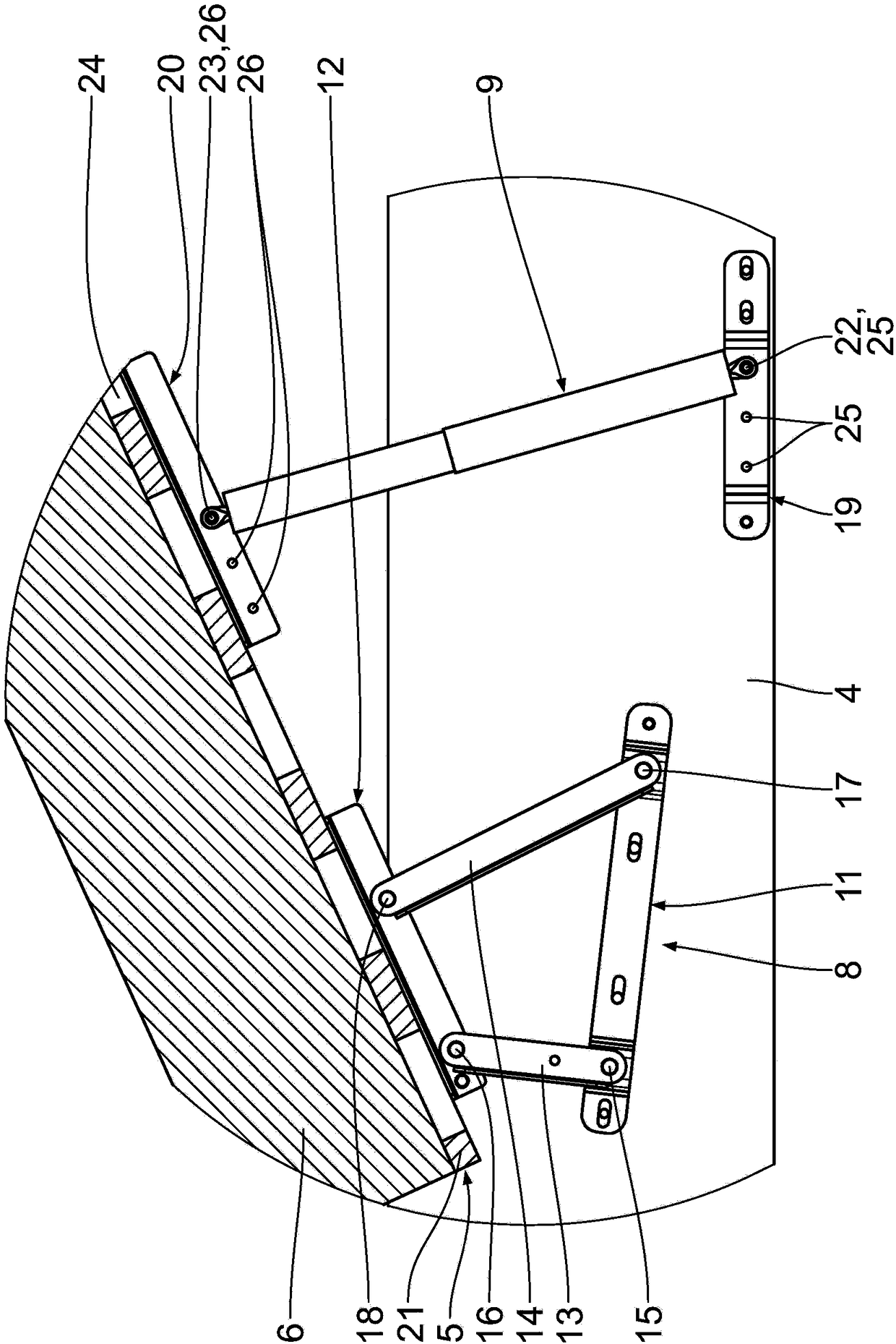 Mattress support-adjusting equipment