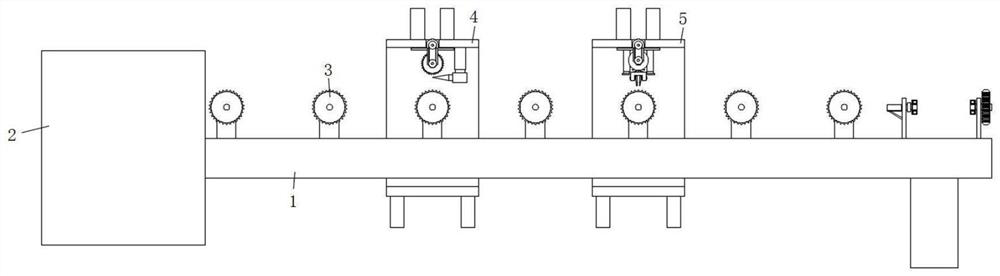 Bristle trimming detection device for brush roller production