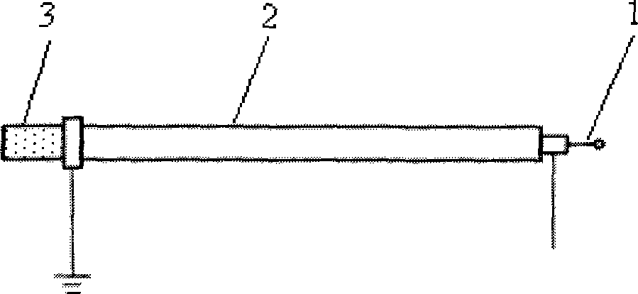 Support for insulating rod withstand voltage testing