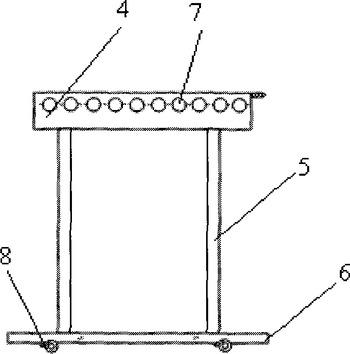 Support for insulating rod withstand voltage testing