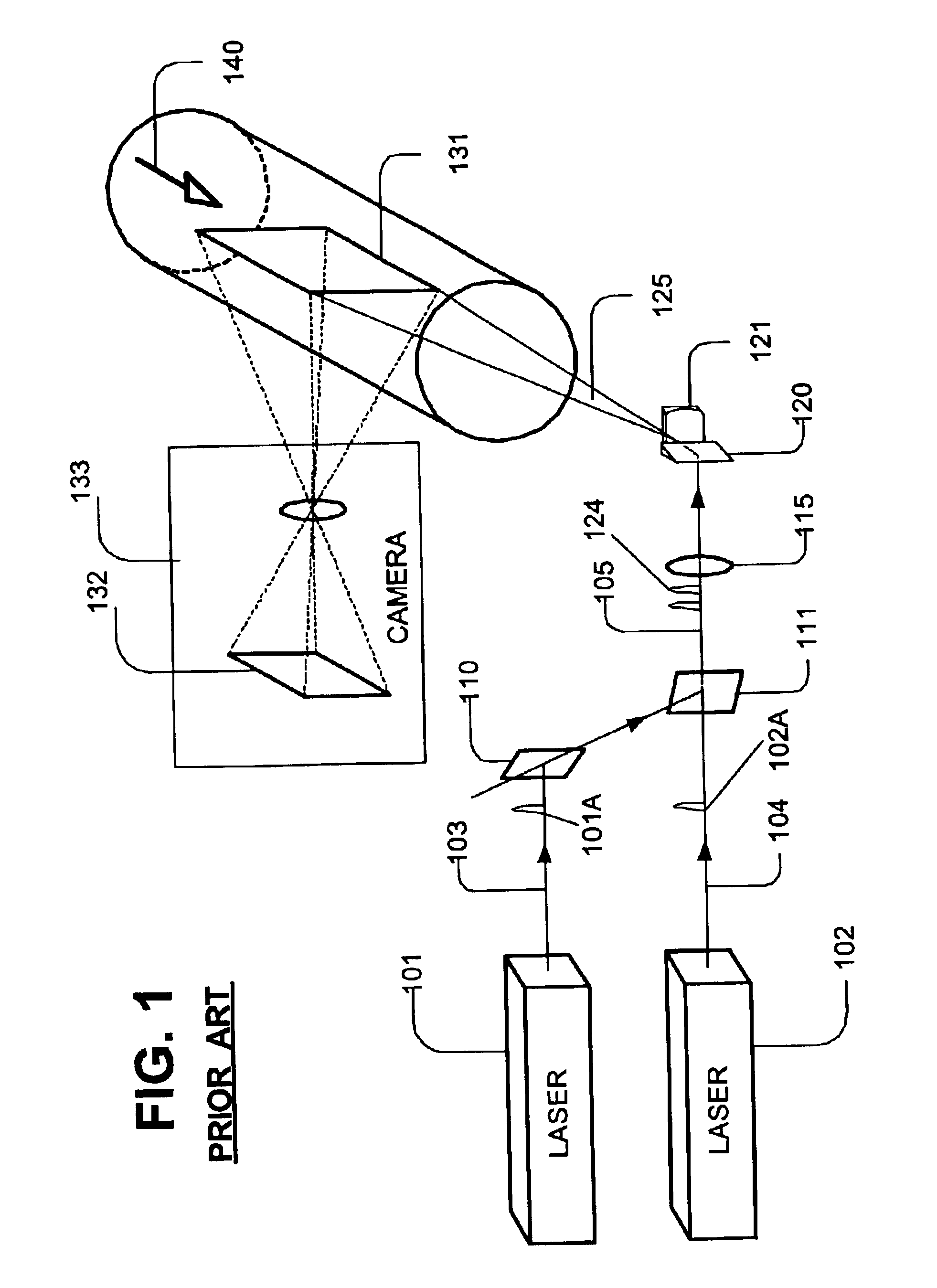 Dual head laser system with intra-cavity polarization, and particle image velocimetry system using same