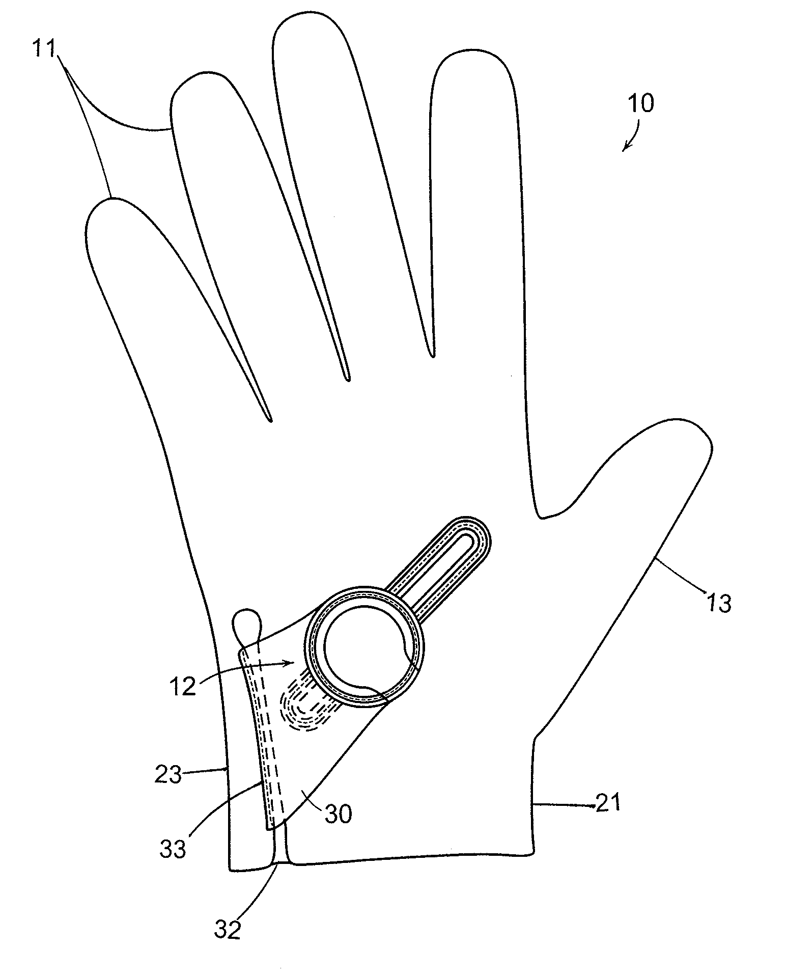 Sport glove closure system