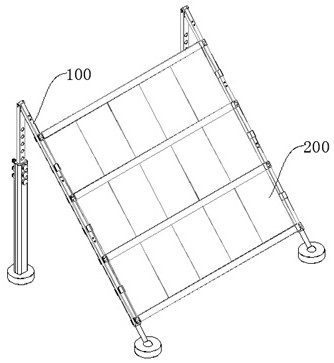 A quick-build solar panel mounting frame