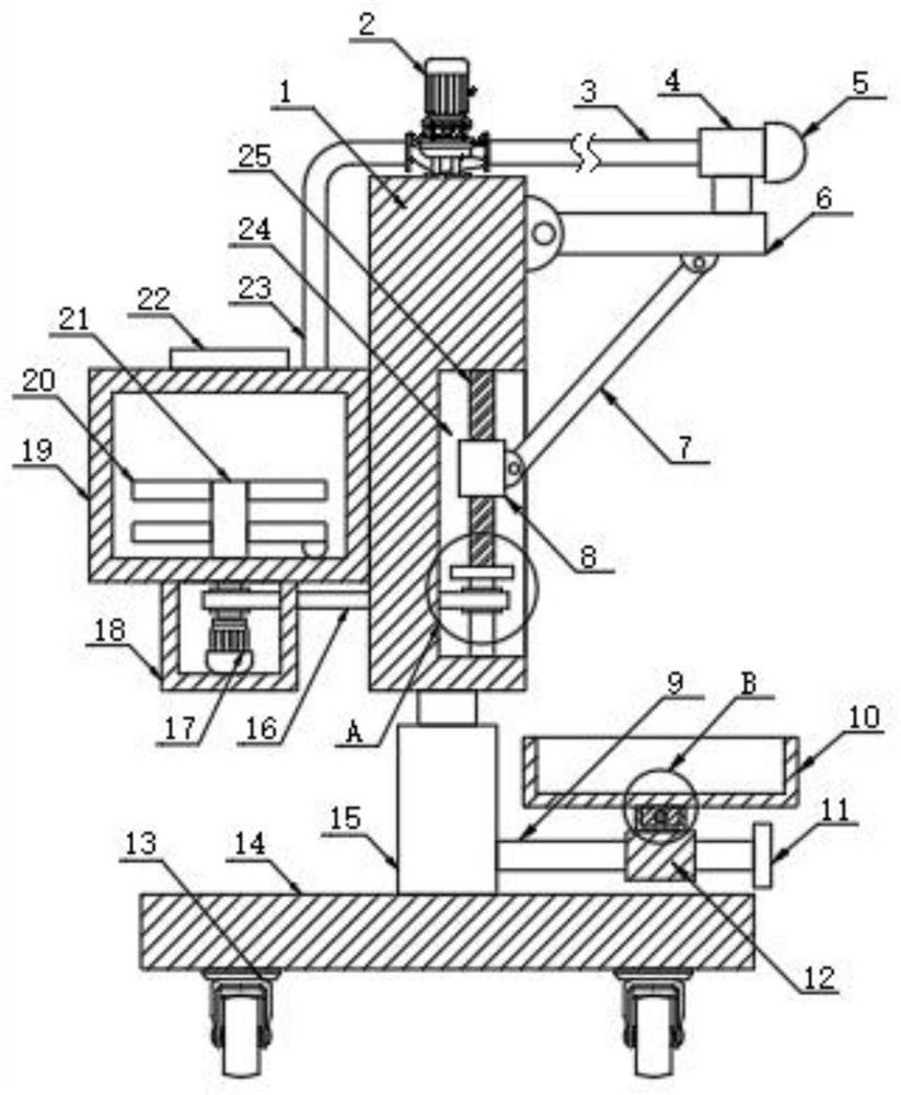 All-dimensional pesticide spraying equipment for passion fruit planting