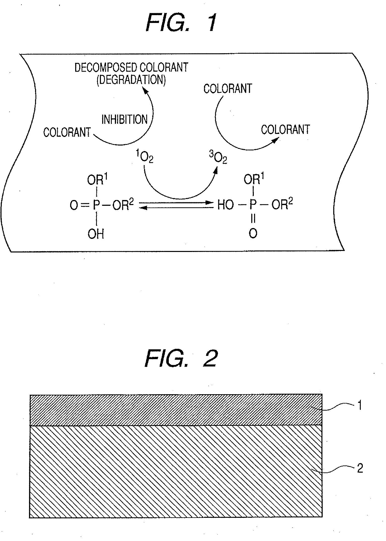 Image fading preventing agent, image forming element, recording medium, image forming method and image