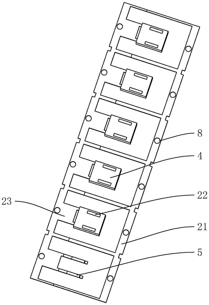 Prefabrication process of coil pin