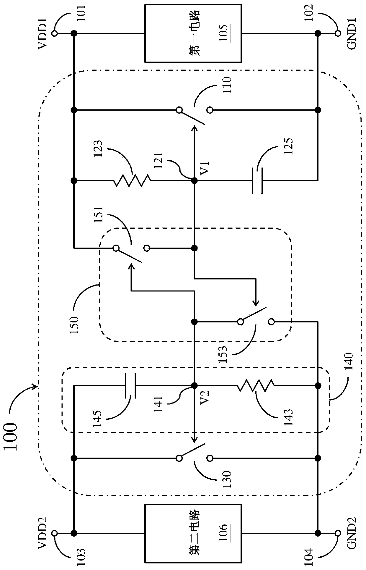 Electrostatic Discharge Protection Circuits Across Power Domains