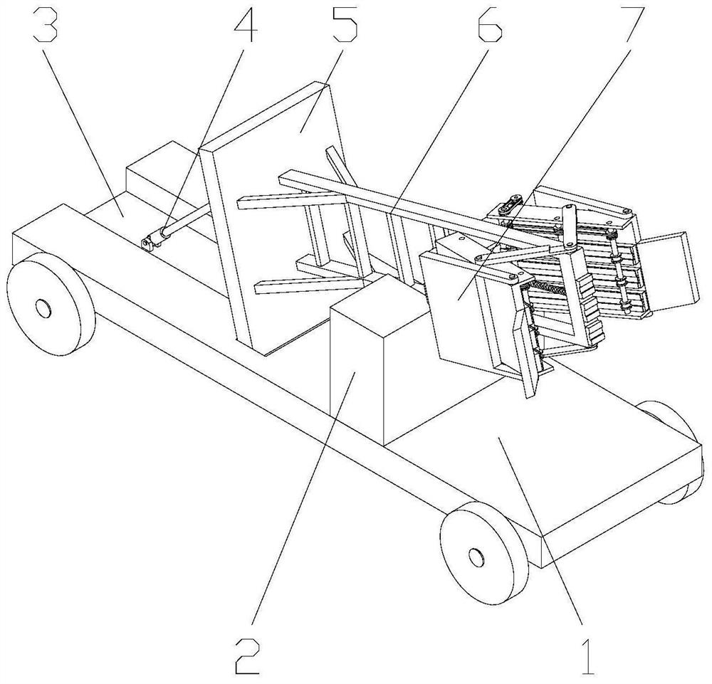 Cable spanning device for electric power construction