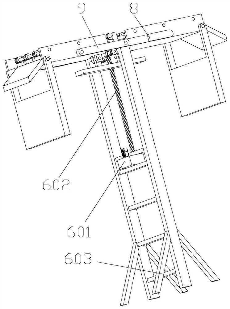 Cable spanning device for electric power construction