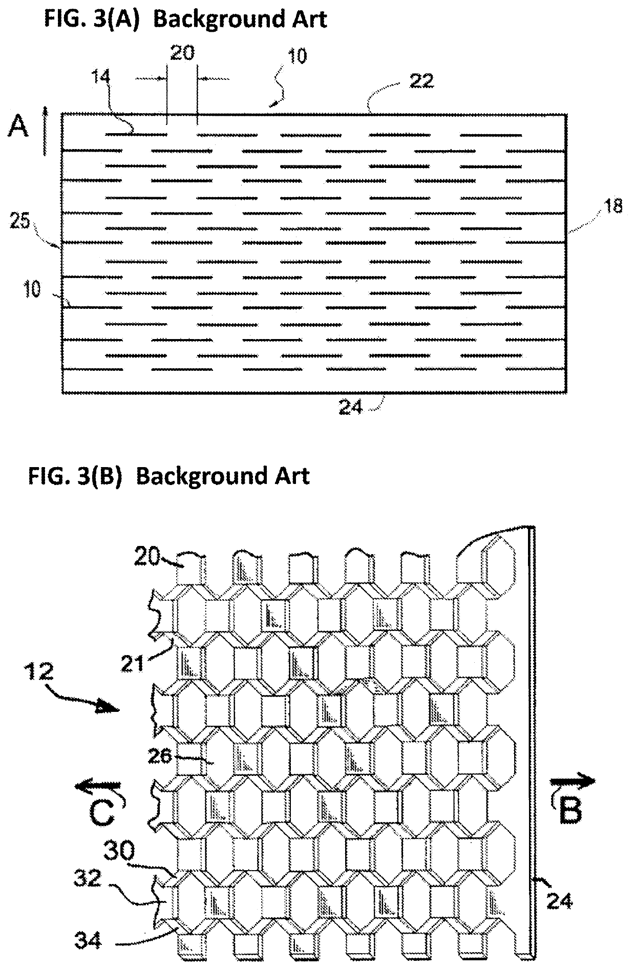 Expanded slit sheet cushioning products with novel reduced dimension slit patterns