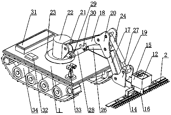 Self-propelled lawn pruning device