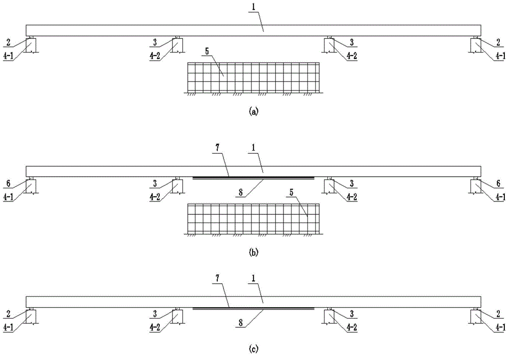 Method for reinforcing midspan of ordinary three-span steel continuous beam bridge