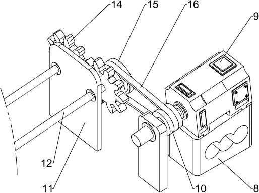 Penetrating type strawberry pedicel removing device for fruit processing