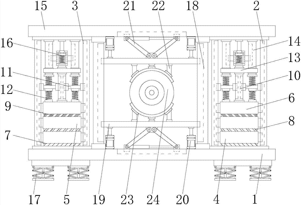 Power generator base with protection function