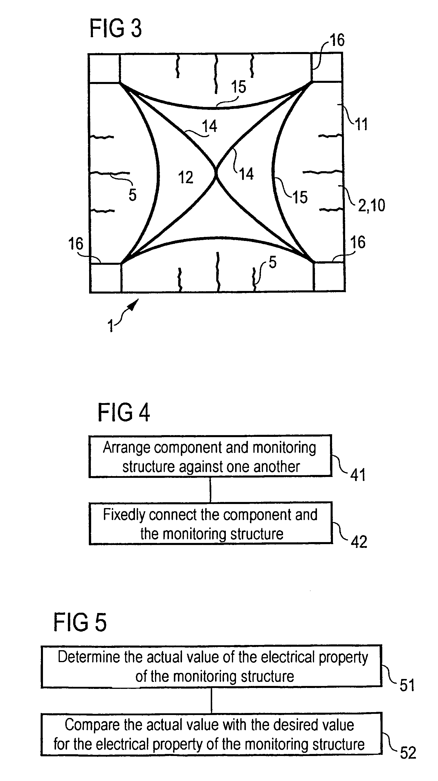 Device for detecting degradation of a component