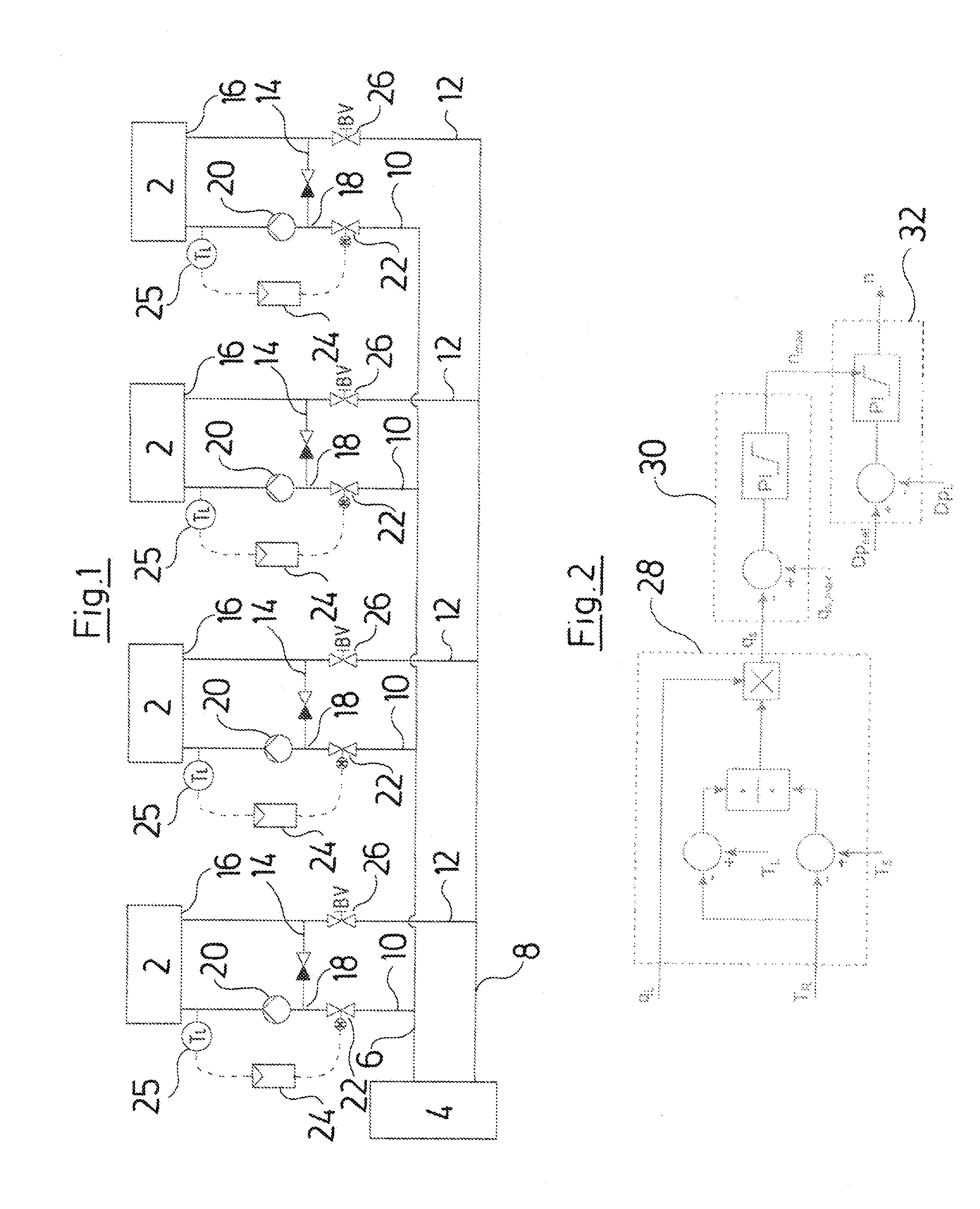 Method for limiting a supply flow in a heat transfer system