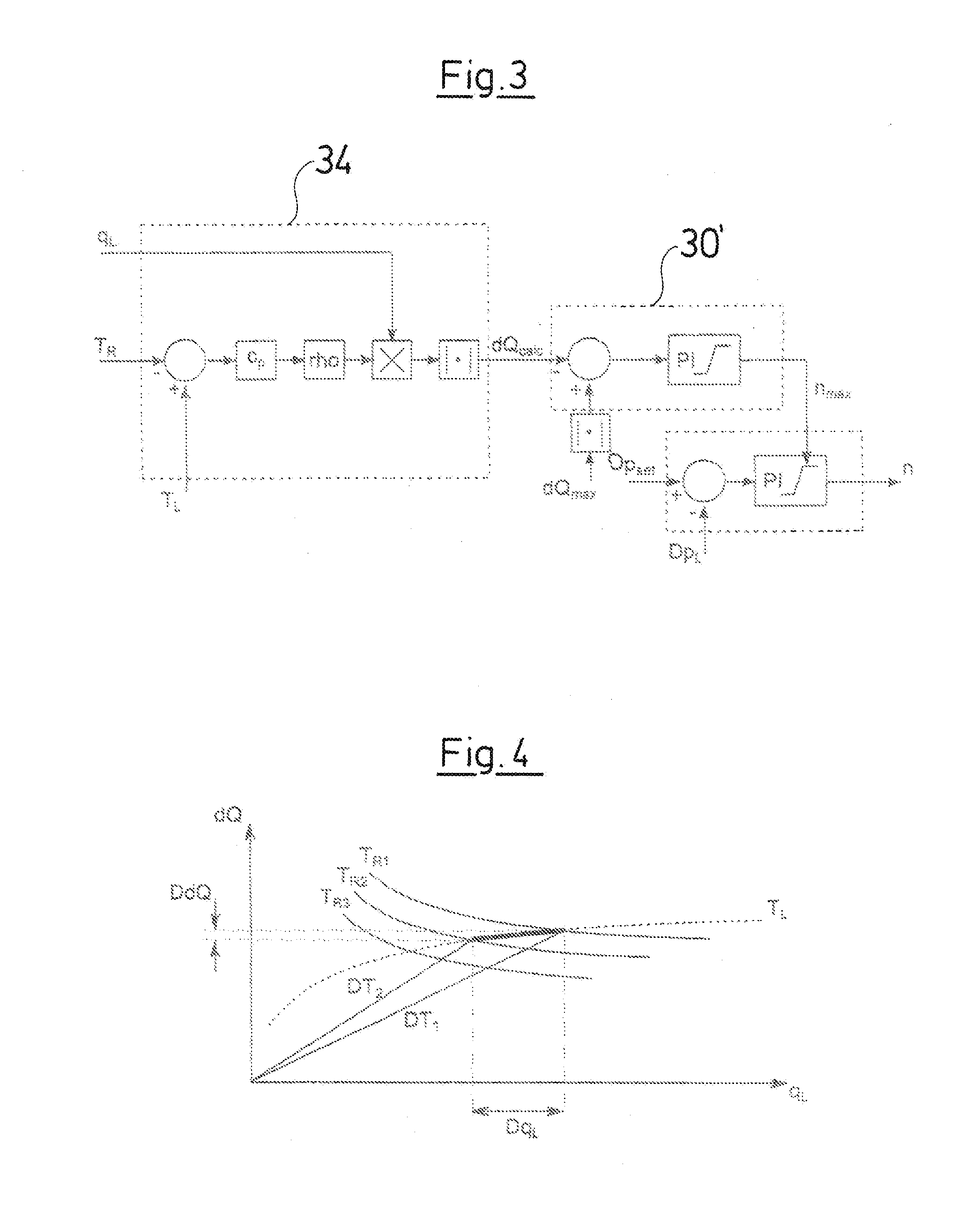 Method for limiting a supply flow in a heat transfer system