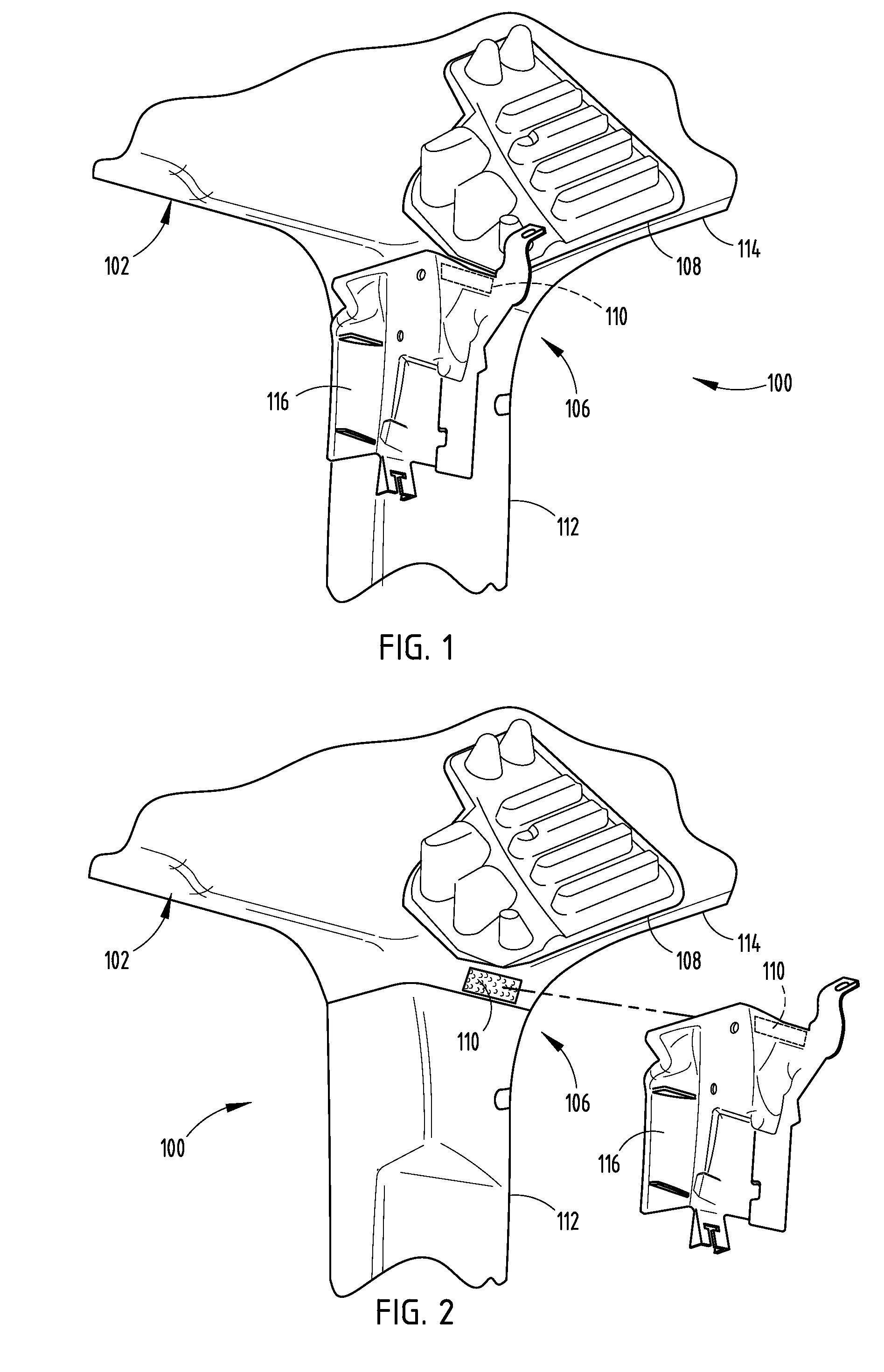 Headliner Mounted Tunable Directional Guide for Curtain Airbag Deployment