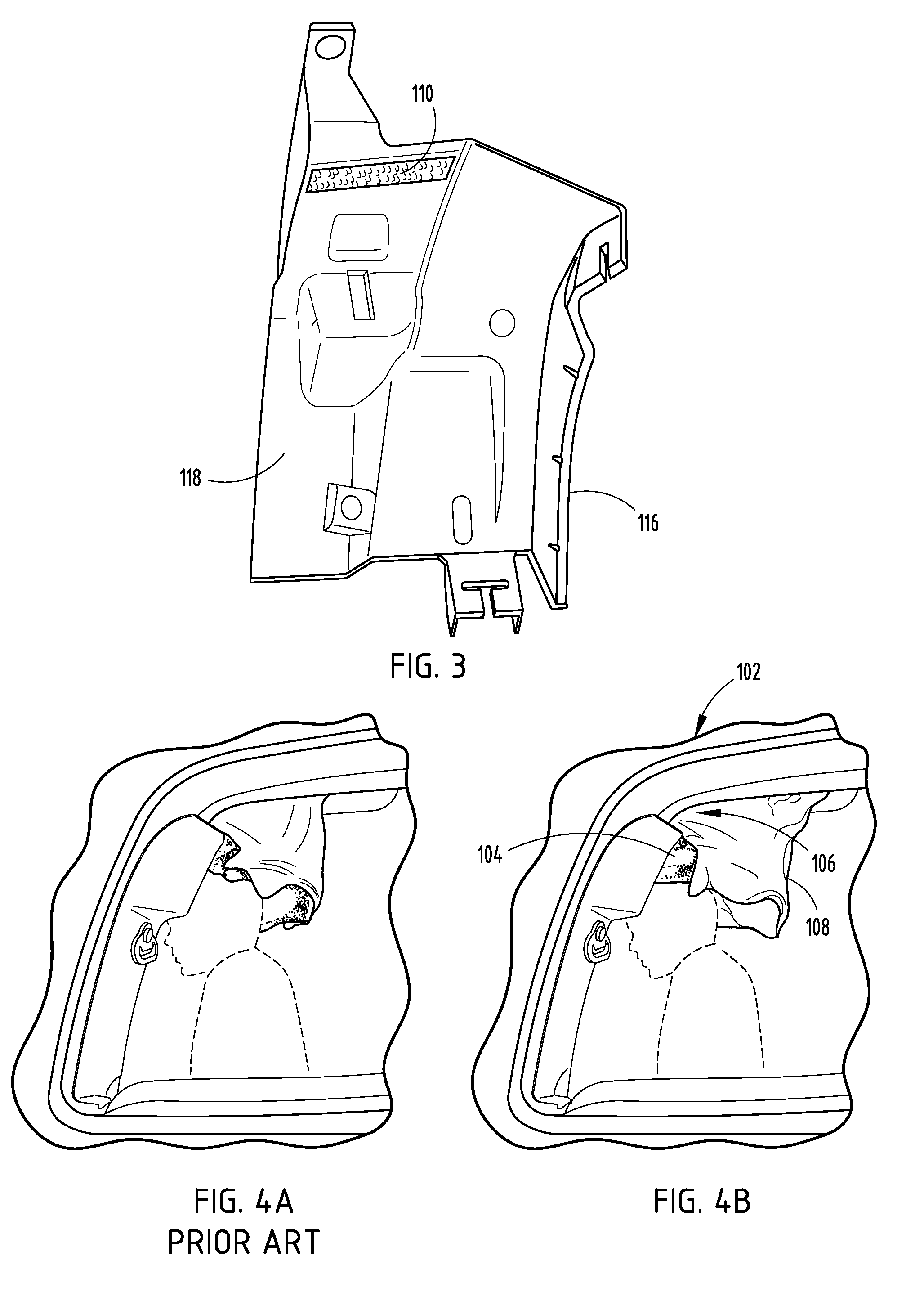 Headliner Mounted Tunable Directional Guide for Curtain Airbag Deployment