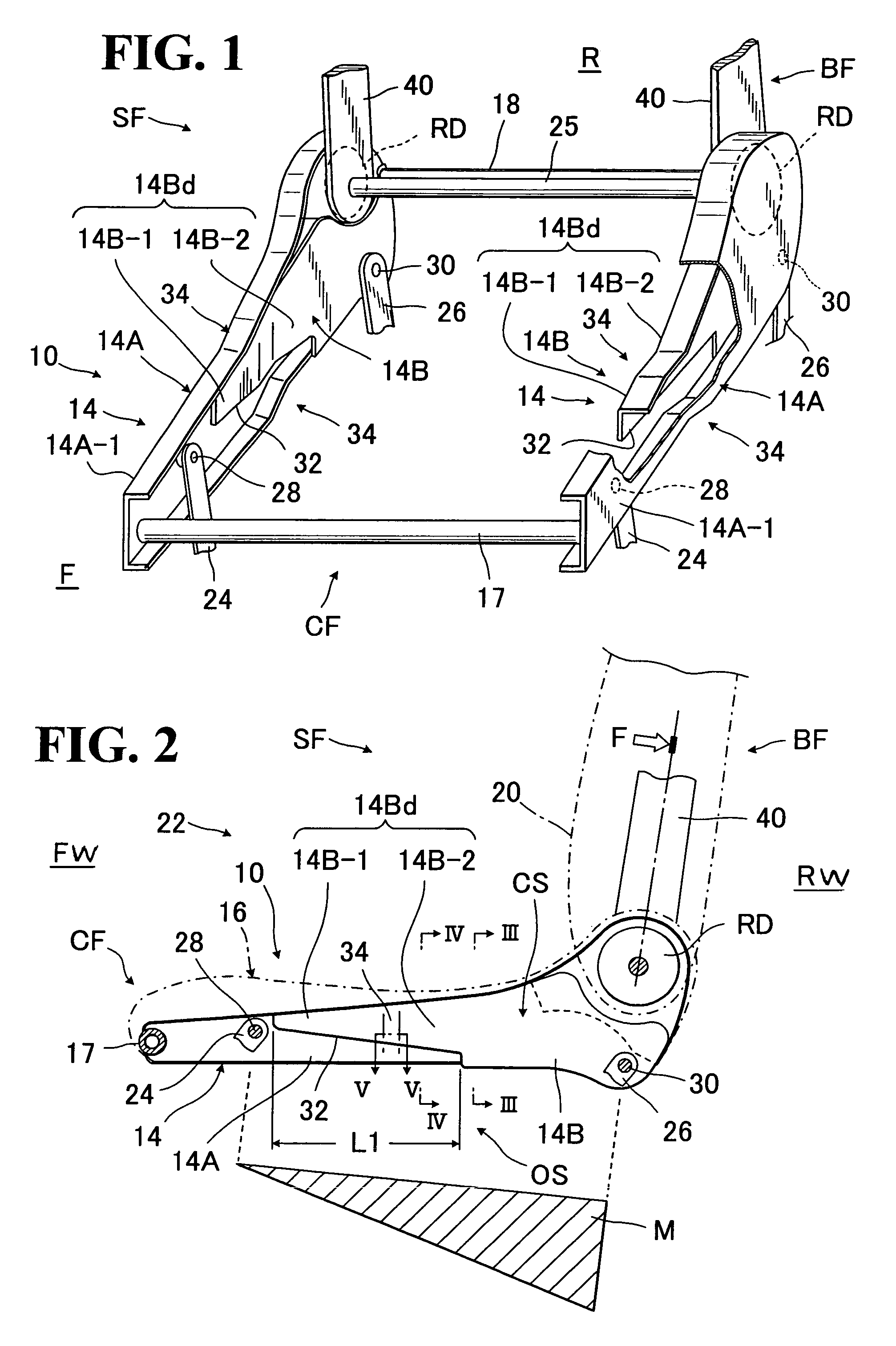 Impact absorption structure of vehicle seat