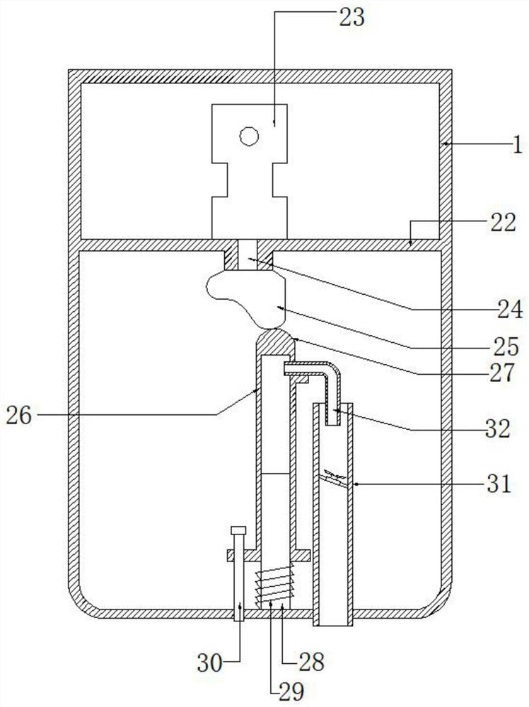 Ceramic tile gap cleaning device for ceramic tile gap beautifying by simulating pendulum clock swinging