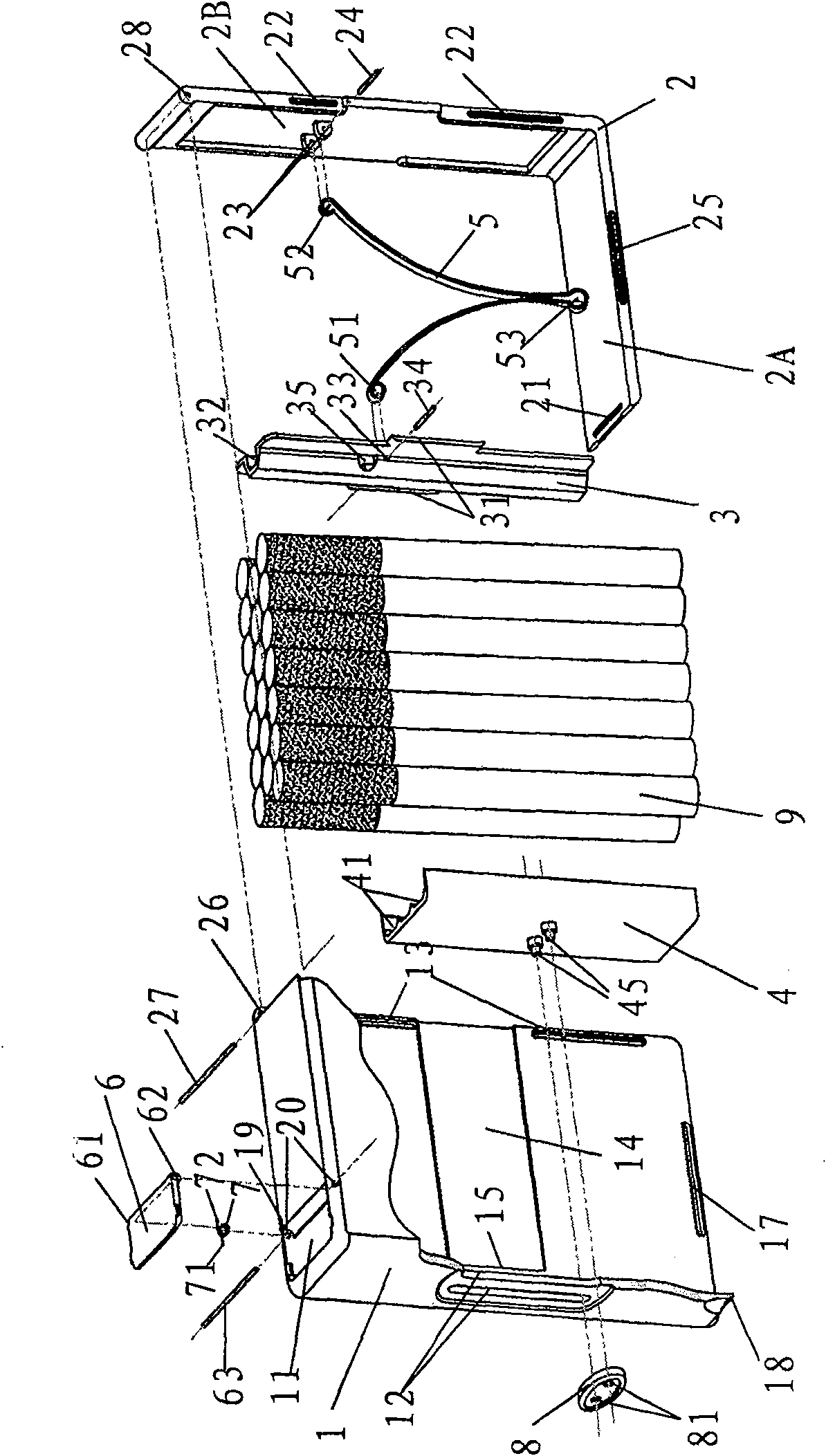 Automatic,controllable telescopic cigarette case