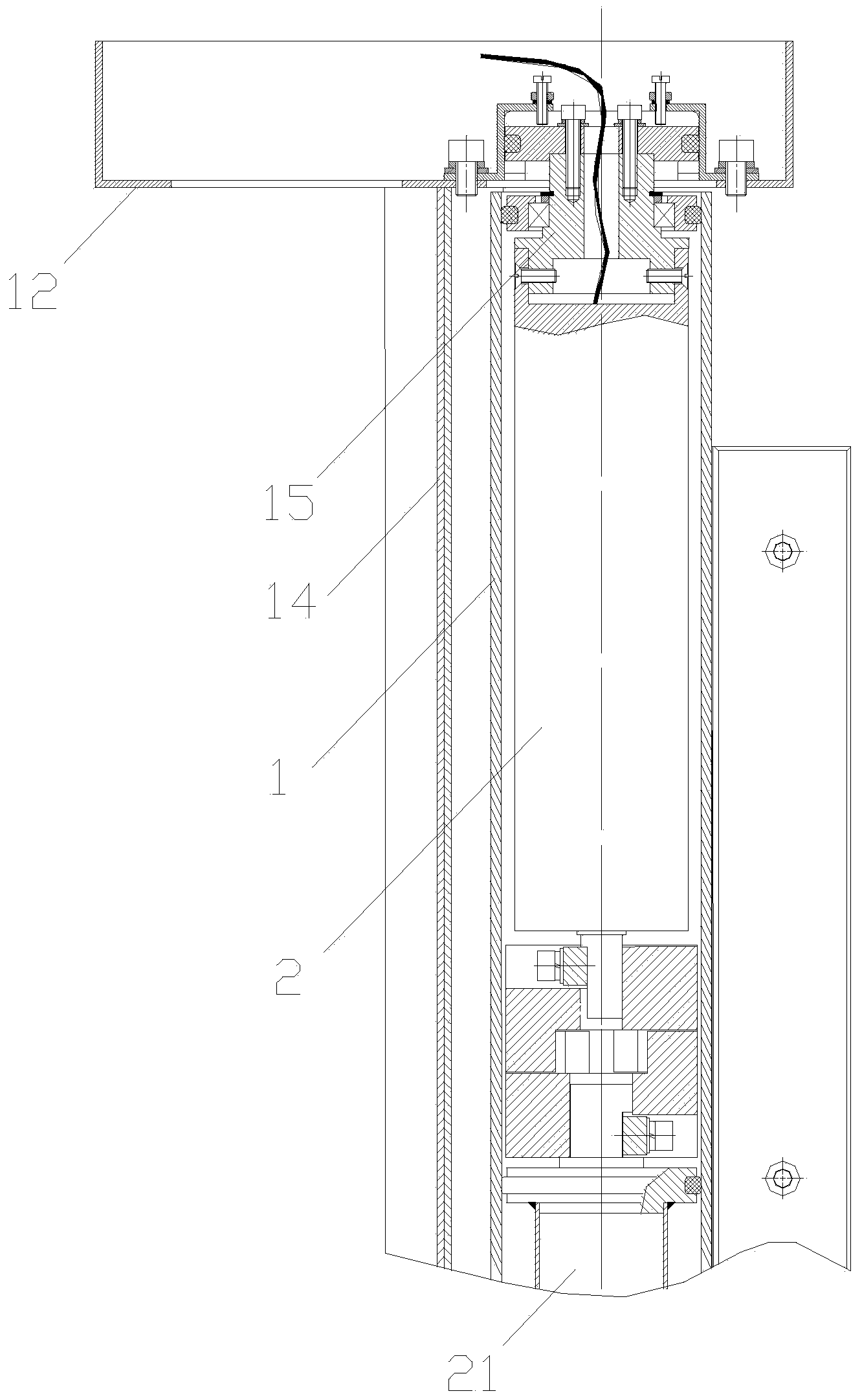 Revolving door mechanism for automatic entrance guard device