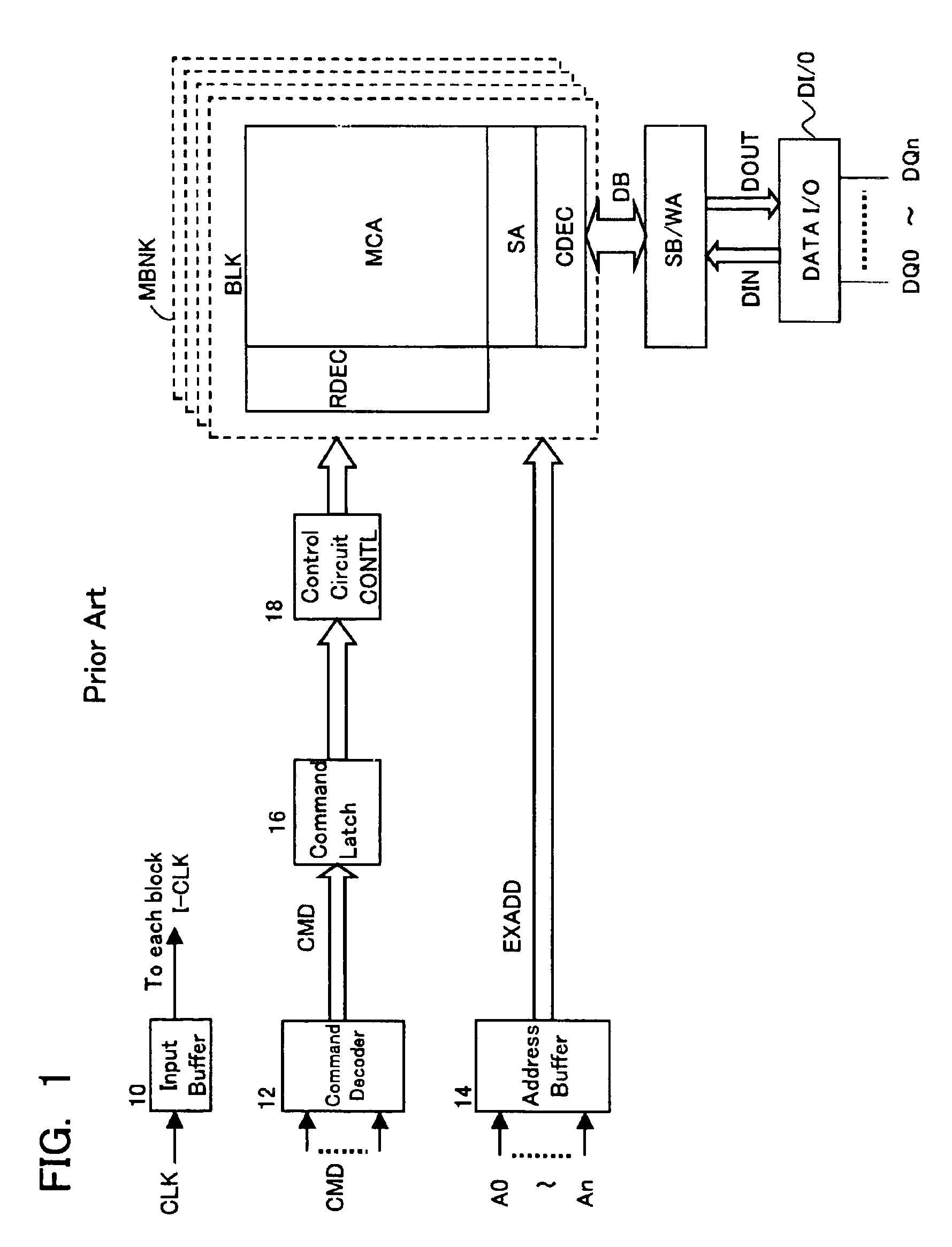 Self-test circuit and memory device incorporating it