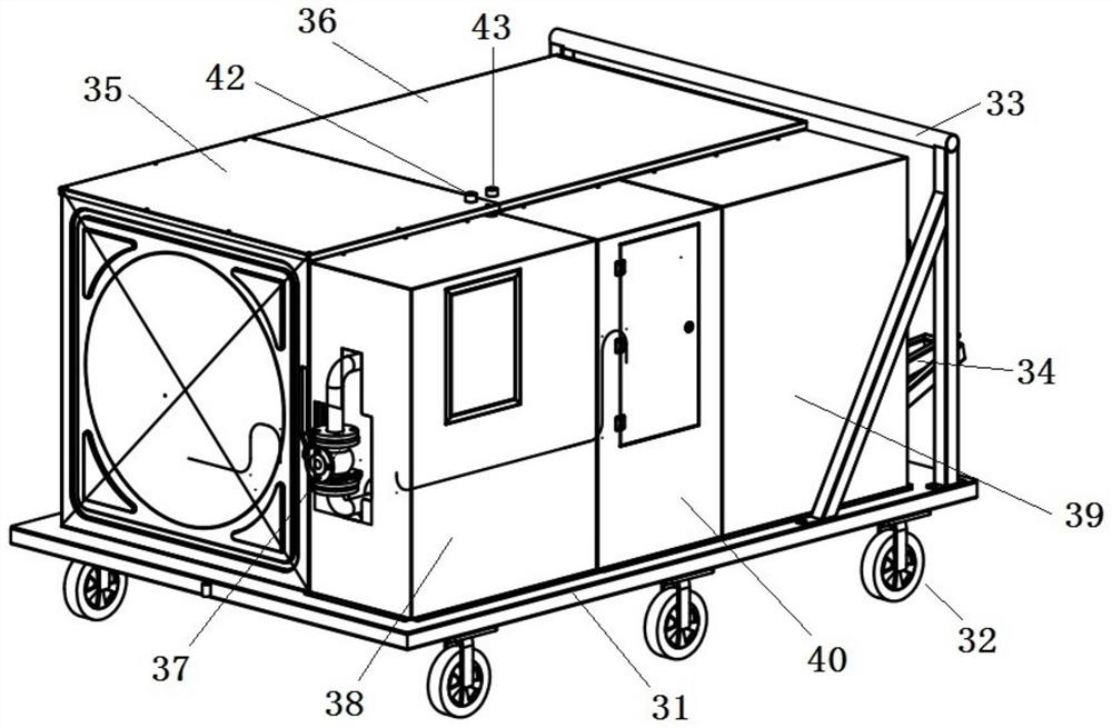 Vehicle-mounted movable ship oil stain collecting and transferring system