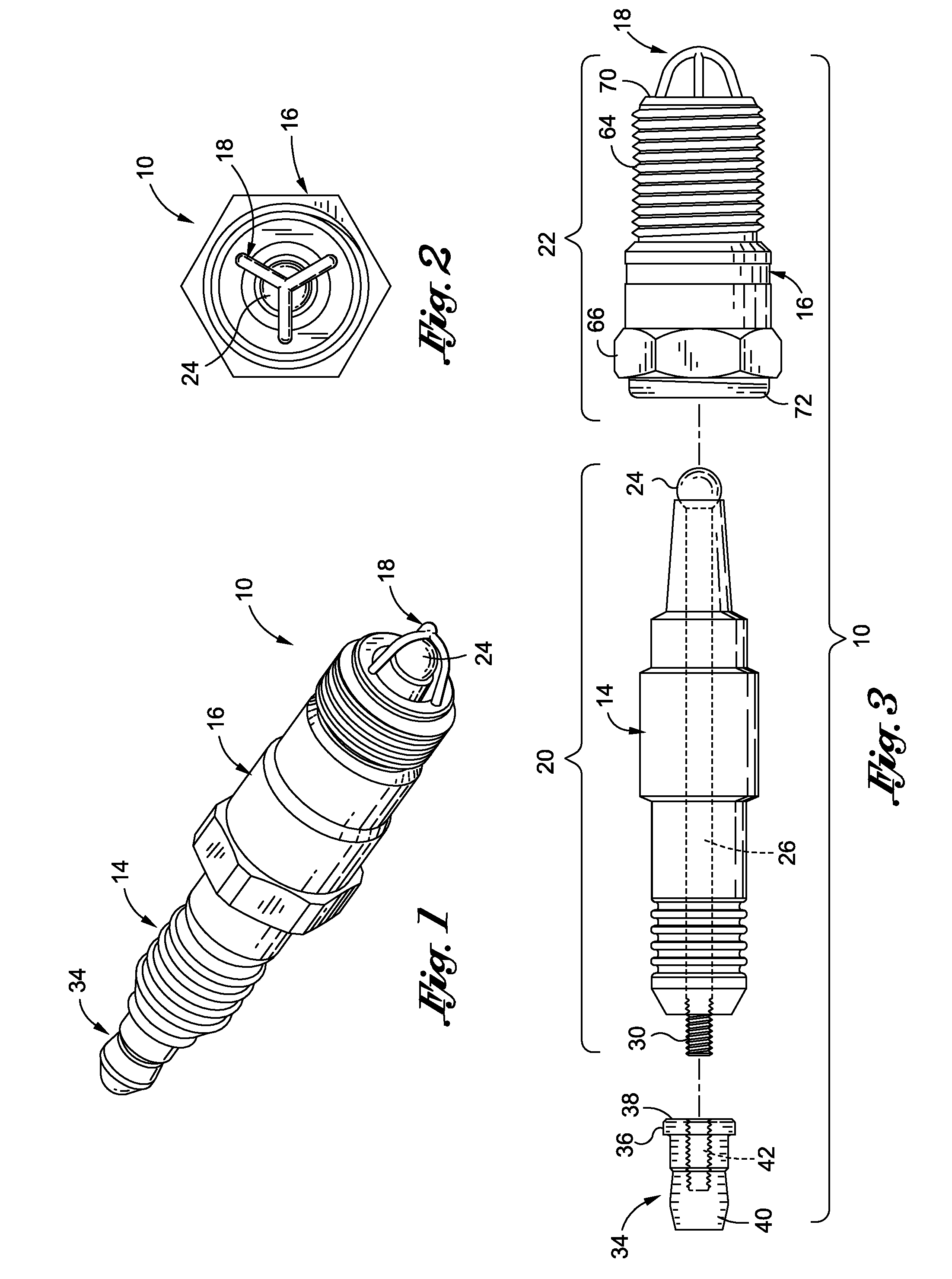 Method of manufacturing a spark plug