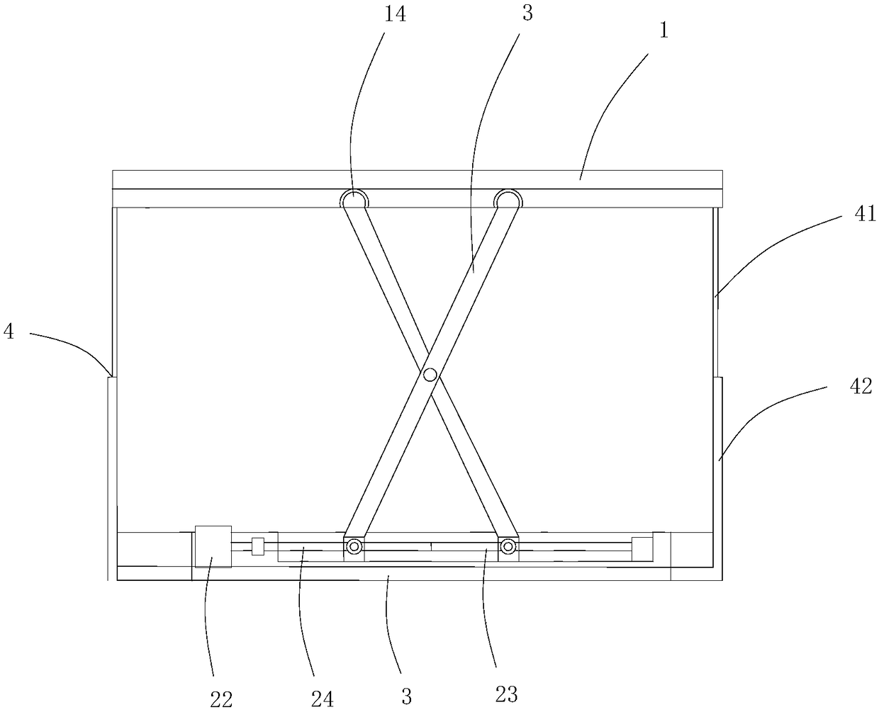 Lifting type furniture topple and fall preventing device